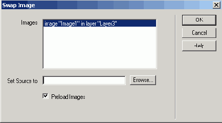 Диалоговое окно Swap Image