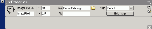 Вид редактора свойств
