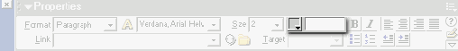 Селектор цвета Dreamweaver